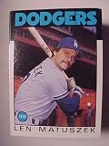 1986 Topps #109 Len Matuszek