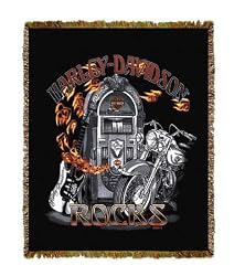 Harley-Davidson&reg; Motorcycles Harley Rocks Throw Blanket