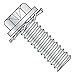 8-32 x 3/8" SEMS Screws/External Tooth Washer/Phillips/Hex Washer Head/Steel/Zinc (Carton: 8,000 pcs)