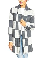 SO Cachemire & Knitwear Chaqueta Punto Sienna (Gris / Blanco)