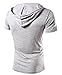 Mada Mens Active T Shirts Short Sleeve Sport Hoodies