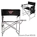 Virginia Tech Hokies Portable Folding Sports Chair - Black w/Digital Print
