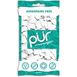 PUR Gum Aspartame Free Wintergreen Gum, 57 Count, 2.8 Ounce
