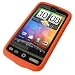 Orange XYLO SuperTuff Soft Silicone Back Cover / Skin / Case for the HTC Desire Mobile Phone.  from Xylo