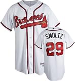 John Smoltz Atlanta Braves Home White Authentic MLB Jersey
