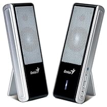 Buy Genius SP-i202U Genius SP-i202U, 2W/6W 2 piece Portable USB Digital Speakers with carry box. 2 watts RMS output power with USB port, 6 watts RMS.