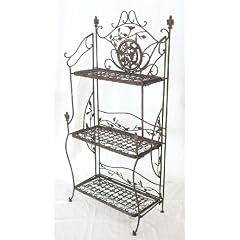 Regal Avis aus Metall 1844 Schmiedeeisen Braun 123cm