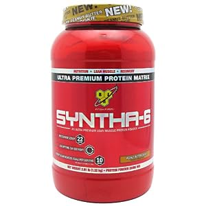 BSN Syntha-6 Protein Powder, Peanut Butter Cookie, 2.91 Pound
