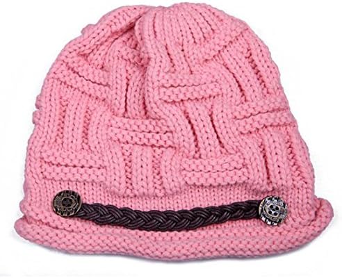 Sunnydate Women's Fashion Crochet Cable Braid Knit Jeep Visor Beanie Hat