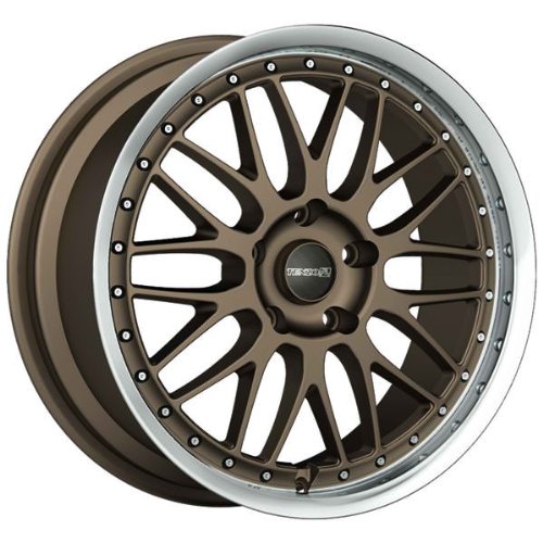 17x7 Tenzo Meister Version 2 (Bronze w/ Machined Lip) 4x100/114.3 +42 Set of 4 Wheels
