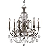 Crystorama Lighting 5116-EB-CL-MWP 6 Light Regis Crystal