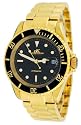 Adee Kaye #AK6004-MG1 Men's Gold Tone Magnetic Pro Diver Series Automatic Watch