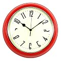 Retro Red Wall Clock - Red (12 X 12")
