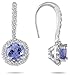 3/4 Carat TW Tanzanite and Diamond Earrings in 10K 3/4 Carat TW Tanzanite and Diamond Earrings in 10K