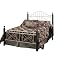Mahogany/Silver Campton Headboard - Full/Queen