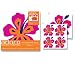 Lot 26  Studios Adorn Multi-Use Adhesive Wall Graphics - Four Sheets of Hibiscus