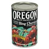 Oregon Fruit Pitted Dark Sweet Bing Cherries in Syrup, 15-Ounce Cans (Pack of 8)