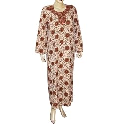 Kaftan Robe Long Sleeve Viscose Gown Size M (kftn847)