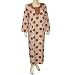 Kaftan Robe Long Sleeve Viscose Gown Size M (kftn847)