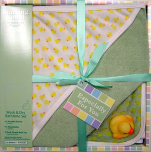 Wash and Dry Bathtime Boxed Gift Set in MINT