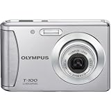 Olympus T-100 12MP Digital Camera with 3x Optical Zoom and 2.4 inch LCD (Silver)