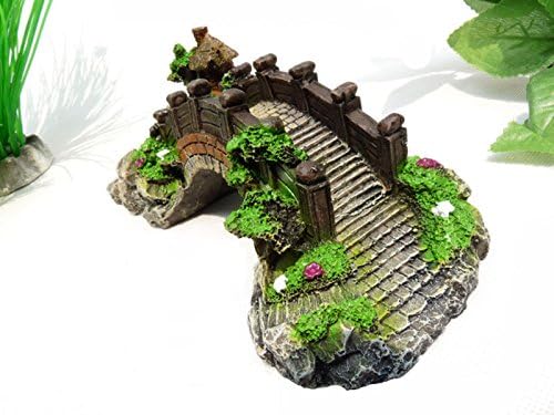 New Fish Tank Resin Ornaments Aquarium Decoration Bridge Pavilion Treer
