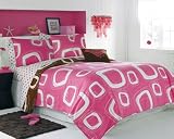 Roxy Pink Surfer Square Teen Girls Comforter Set 200tc Sheet Set Dec Pillow