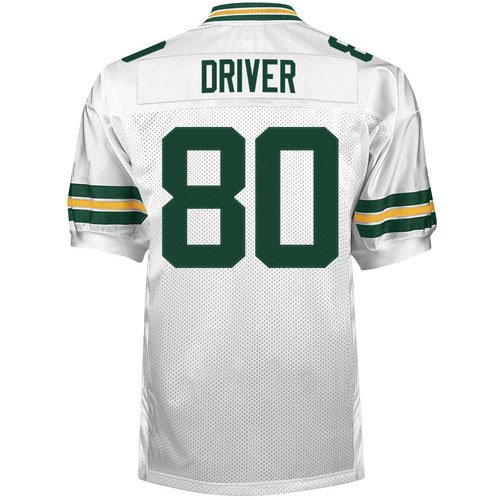 Green Bay Packers 80 Donald Driver White NFL Jerseys Authentic Football Jersey Size 48-56 (Please Select the Size When You Order, Can Do Drop Shipping)