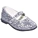 Toddler Girls' Circo® Aniyah Glitter Ballet Flat Silver 8.0
