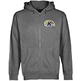NCAA Kent State Golden Flashes Gunmetal Logo Applique Midweight Full Zip Hoody