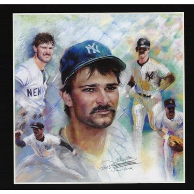 Professionally Framed Don Mattingly New York Yankees #23 POSTER NY NEW RARE - 13x19 with RichAndFramous Black Wood Frame