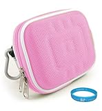 Durable Protective Camera Carrying Case (Nylon Pink) with Removable Carabin ....
