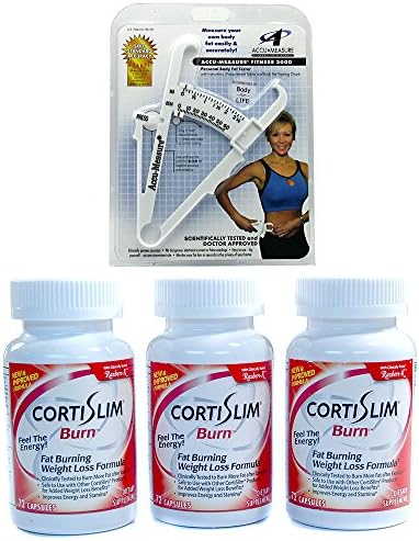 AccuFitness Accu-Measure Fitness 3000 1 ea and Cortislim Burn Three Bottles