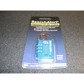 SearchAlert TSA Accepted Luggage Lock - Blue