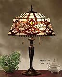 Lilac Tiffany Style Table Lamp