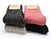 MIRMARU M-103-Women's Winter 4 Pairs Wool Blend Crew Socks Collection(Pink,Beige,Charcoal,Navy)
