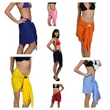 Ladies' Solid Half/Mini Sarong by 1 World Sarongs in your choice of color