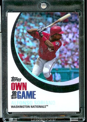 2007 Topps Own the Game #3 Alfonso Soriano Washington Nationals Baseball Card - Shipped in Protective Display Case!