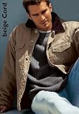 Cordjacke Jeansjacke Herren Cord-Jacke BEIGE