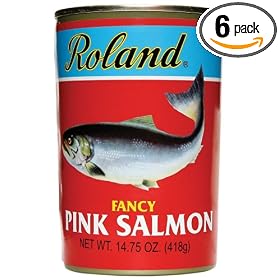 Roland Pink Salmon, 14.75-Ounce Can (Pack of 6)