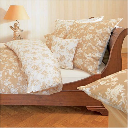 IBENA Art. 5165-300, 155x220 cm Bettwäsche Mako Satin Rosamunde Pilcher, 100% Baumwolle, mit Reißverschluß
