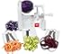 Paderno World Cuisine A4982799 Tri-Blade Plastic Spiral Vegetable Slicer