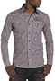 Monarchy Men's Mighty Long Sleeve Woven Shirt,Blue/Red,3X-Large