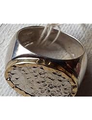 Sterling Silver 9 Carat Gold Ring Designer Jewelry