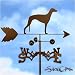 GREY HOUND Dog Weathervane