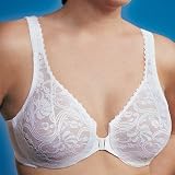 Glamorise Wonderwire Front Closing Stretch Lace Bra Style 9245