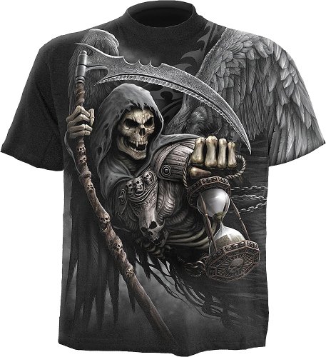 Spiral - Mens - DEATH ANGEL WRAP - Allover T-Shirt Black