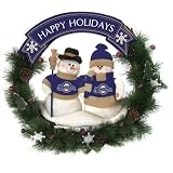 Milwaukee Brewers Team Snowman Christmas Wreath
