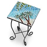 Palm Island Home Palms Mosaic Accent Table