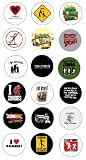 Funny Zombie Collection of 18 One Inch (1) Buttons / Pin / Pinback